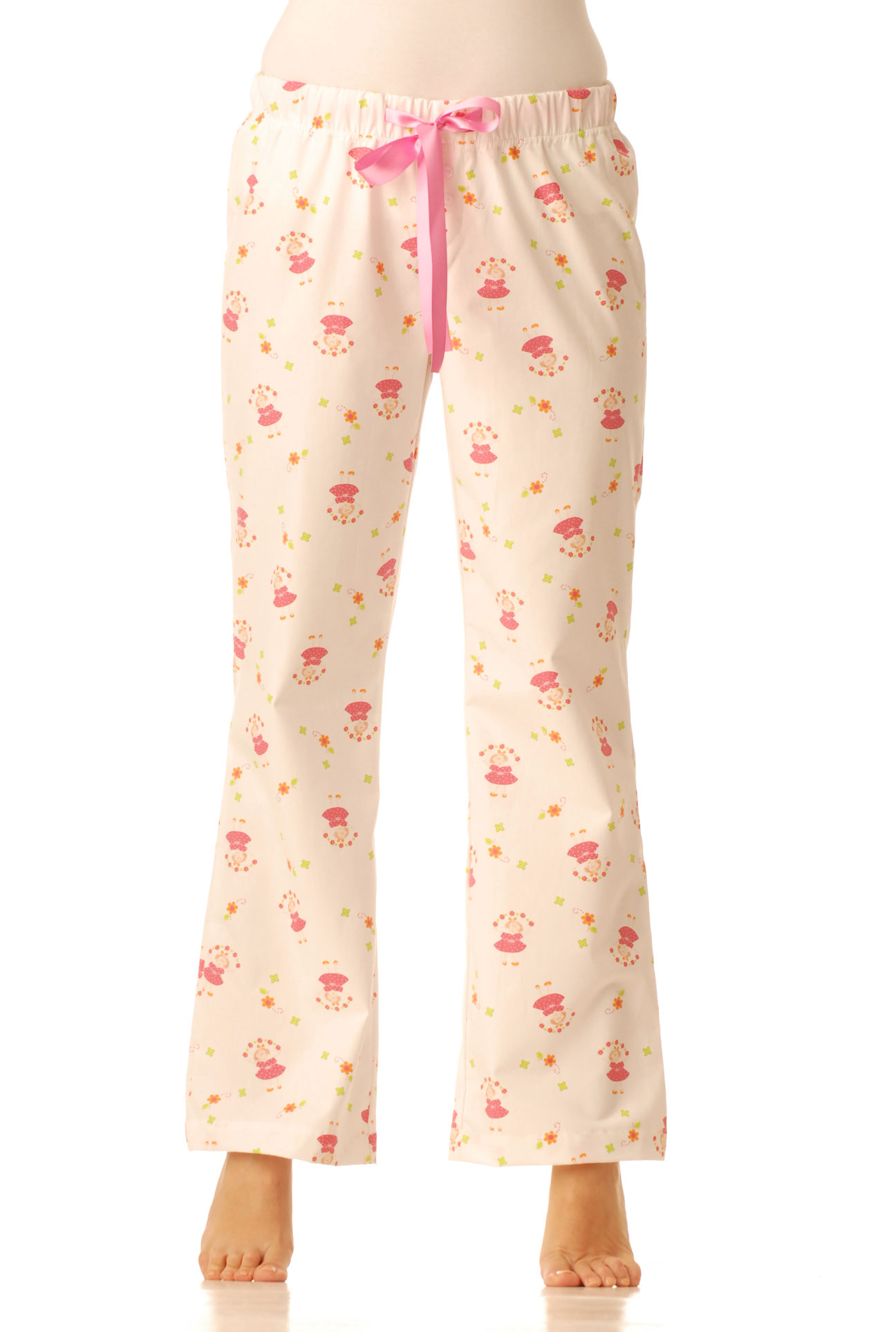 Pyžamové kalhoty - Růžové panenky